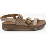 Greyder Kadın Rose Yılan Hakiki Deri Sandalet 6Y2FS59205
