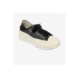 Greyder Kadın Siyah Beyaz Hakiki Deri Sneaker Ayakkabı 4Y2SA33400