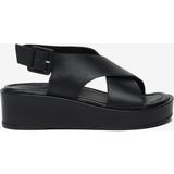 Greyder Kadın Siyah Hakiki Deri Comfort Sandalet 6Y2CS35821
