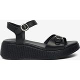 Greyder Kadın Siyah Hakiki Deri Comfort Sandalet 6Y2CS35860