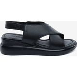 Greyder Kadın Siyah Hakiki Deri Comfort Sandalet 6Y2FS57870