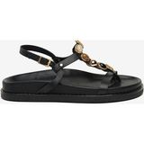 Greyder Kadın Siyah Hakiki Deri Sandalet 6Y2FS59364