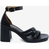 Greyder Kadın Siyah Hakiki Deri Topuklu Sandalet 5Y2WS59245
