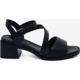 Greyder Kadın Siyah Hakiki Deri Topuklu Sandalet 6Y2CS32480