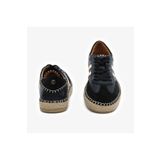 Greyder Kadın Siyah Süet Altın Hakiki Deri Sneaker Ayakkabı 5y2sa59275
