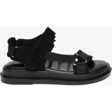 Greyder Kadın Siyah Süet Hakiki Deri Spor Sandalet 6Y2TS57808 - Siyah - Süet