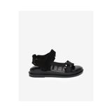 Greyder Kadın Siyah Süet Hakiki Deri Spor Sandalet 6Y2TS57808