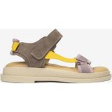 Greyder Kadın Vizon Süet Hakiki Deri Spor Sandalet 6Y2TS57808 - Lila - Kahverengi