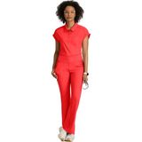 Grey’s Anatomy Renew Knit GRST254 – GRSP685 Scrubs – İthal, 360° Esnek ve Koku Önleyici Doktor Hemşire Forması - Kırmızı