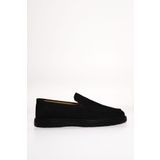 Greyybull Shoes siyah siyah nubuk günlük rok loafer ayakkabı-siyah yazlık hafif rahat ayakkabı