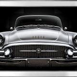Gri 1955 Buick Roadmaster Araba-1 Motifli Kanvas Tablo DBSANAT11996
