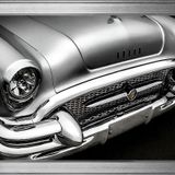 Gri 1955 Buick Roadmaster Araba-2 Motifli Kanvas Tablo DBSANAT1200413