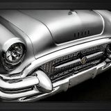 Gri 1955 Buick Roadmaster Araba-2 Motifli Kanvas Tablo DBSANAT12007