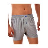 Gri 3'lü Paket Düğmeli Erkek Boxer