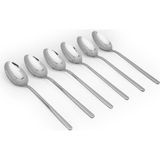 Gri 6'lı Blister Tatlı Kaşığı, Şık ve Kullanışlı Set - Seçenek 1