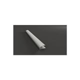 Gri 8mm Alüminyum Oval U Parke Bitim Profili 90 cm