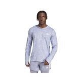 Gri Adidas Erkek Uzun Kollu Koşu Tişörtü OTR E AOP LS M JD7770
