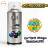 Gri Akrilik Sprey Boya 400 ml – RAL7016 Antrasit Metal Ahşap Plastik Yüzeylere Uygun Hobi Dekoratif - Mat Gri - Koyu Gri