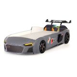 Gri Arabalı Yatak V12 Audi Işıklı Full Plastik