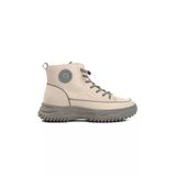 Gri Bağcıklı Fermuarlı Kadın Sneaker Bot