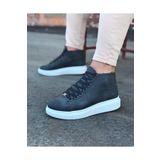 Gri Bağcıklı Sneakers Yarım Bilek Bot