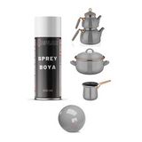 Gri Çaydanlık Isıya Dayanıklı 500° Emaye Sprey Boyası 400 Ml.