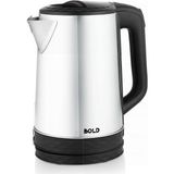 Gri Çelik Su Isıtıcı Kettle B Old, Dayanıklı ve Şık Tasarım - Altın - Gri