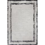 Gri Çerçeveli Modern Geometrik Etnik Eskitme Desenli Boho Makinada Yıkanabilir Hafif Hav Toz Vermez Leke Tutmaz Kaymaz Taban Dijital Makine Baskı Halı Oturma Odası Salon Yolluk Koridor Mutfak Halısı