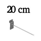 Gri Dekor 80 Adet 20 cm Kanallı Pano Kancası, Bijuteri Kancası, Aksesuar Askısı, Çok Amaçlı Askı