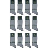 Gri Düz 12'li Ultra Lüks Bambu Erkek Çorap CRP321 - 41 - 44