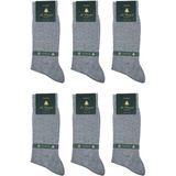 Gri Düz 6'lı Ultra Lüks Bambu Erkek Çorap CRP320 - 41 - 44