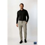 Gri Dynamic Fit Lastikli İpli Erkek Pantolon | Konforlu Smart Casual