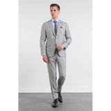 Gri-Ekru Kırlangıç Yaka 6 Drop Slim Fit Tam Astar Esnek Takım Elbise 1001260163