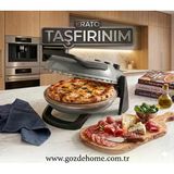 Gri Erato Taşfırınım Doğal Taş Tabanlı Pizza Makinesi