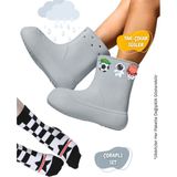 Gri Erkek Çocuk Yağmur Botu & Çorap Set