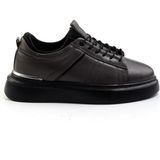 Gri Hakiki Deri Erkek Sneaker E01082010403