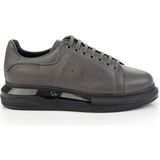 Gri Hakiki Deri Erkek Sneaker E01811100743