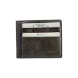 Gri Hakiki Deri Önü Kart Bölmeli Yatay Model Spor Erkek Cüzdan // 3022-GRİ