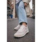 Gri Hakiki Süet Deri Sneaker Casual Kadın Spor Ayakkabı Tukatela