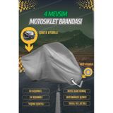 Gri-honda Yeni Pcx125 Kilit Ve Çanta Uyumlu Motosiklet Brandası 4mevsim