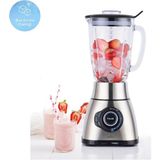 Gri İnox Buz Kırma Fonksiyonlu 1800W Cam Hazneli Smoothie Blender 3 Kademeli Cam 2 Yıl 50 Hz / 60 H