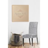 Gri Ipek Kadife Esnek Lastikli Sandalye Kılıfı Sandalye Örtüsü 1 Adet 45 x 45 x 60 Boyutunda - 45 x 45 cm