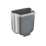 Gri Katlanabilir Mutfak Çöp Kovası 6lt 4490