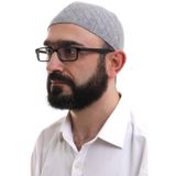 Gri Kislik Capraz Desenli Dokuma Takke