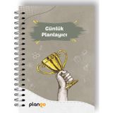 Gri Kupa Günlük Planlayıcı Defter - Daily Planner - Ders Çalışma Planlayıcı Defteri - Planlama Defte