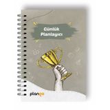 Gri Kupa Günlük Planlayıcı Defter - Ders Çalışma Planlayıcı Defteri - Planlama Defteri