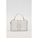 Gri Logolu Monogram Desen El Çantası