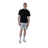 Gri Melanj Rahat Kesim Pamuklu Erkek Spor Şortu Gri Melanj L