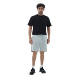 Gri Melanj Rahat Kesim Pamuklu Erkek Spor Şortu Gri Melanj XL
