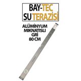 Gri Mıknatıslı Su Terazisi 80 Cm